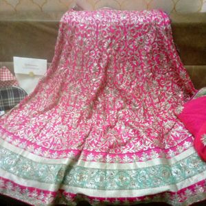 Pink Embroidered Lehenga Choli
