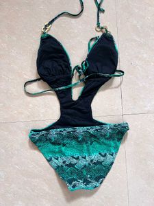 Snake Print Hot Swimwear Monokini Bodysuit