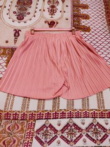 Nude Pink Flare Shorts