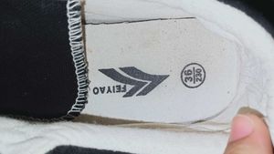 FEIYAO BLACK DENIM SHOE