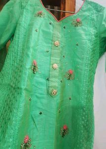 Hand Work Zari Suit