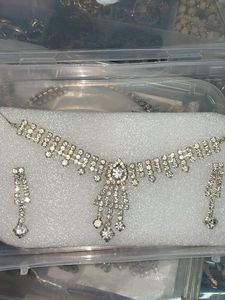 Silver colour necklace