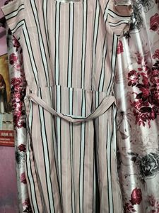 Striped Fit &amp; Flare Dress