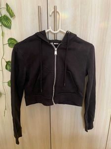 Black Zip-Up Hoodie