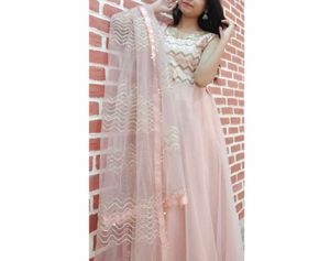 Pink Anarkali Dress