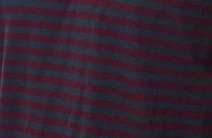 Jockey Striped Tshirt - Burgundy and Navy Blue