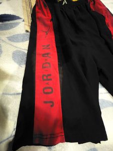 Beautiful Article Of Jordan Black &amp; Red Shorts