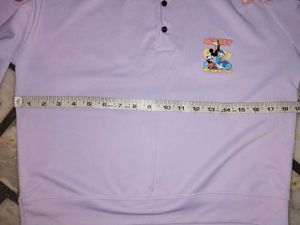 Lilac Cartoon Print Polo Shirt