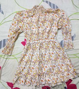 Floral Print Mini Dress