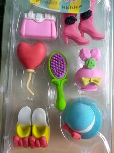 Kawaii Fashion Eraser Set