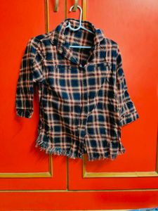 Navy Blue Shirt Checks
