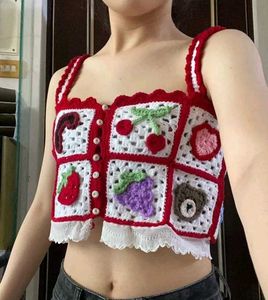 Crochet Granny Square Crop Top