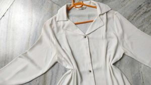 White Button-Down Top