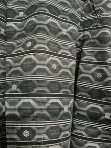 Men&#39;s Black Cotton Patterned Casual Shirt