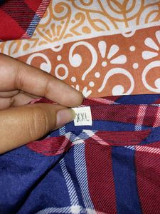 Red And Blue Chequered Women&#39;s Top