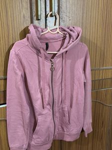 Pink Zip-Up Hoodie