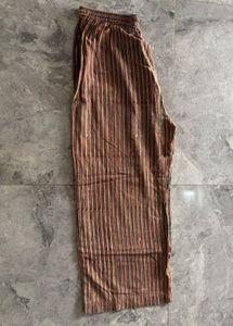 Striped Wide-Leg Lounge Pants