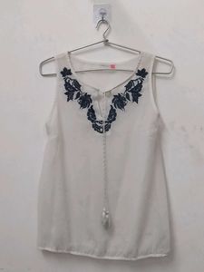 Embroidered Tank Top