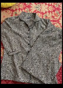 Unused Animal Print Pajama Set