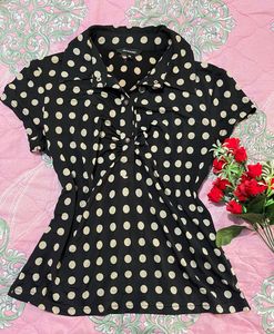 vintage Polka Dot Top