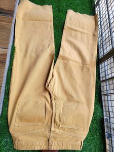 Mustard Wide Leg Jeans