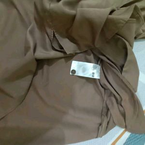 Brown Button-Down Dress Bust 40