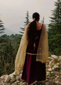 Velvet Sharara Set Without Dupatta