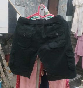 Black Cargo Shorts