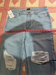 Ripped Wide Leg Jeans