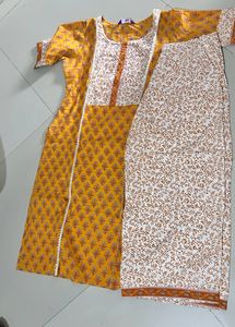 Women Cotton Daily Wear Kurta And Pant set
