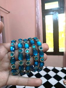 BLUE DESIGNER BANGLES🧿