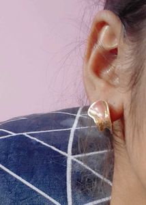 Elegant Gold-Tone Stud Earrings