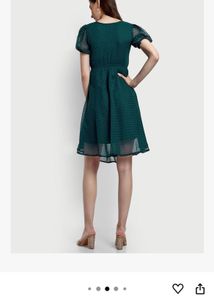 Flowy Blue Swiss Dot Midi Dress