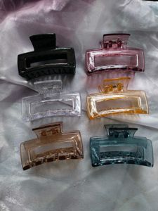 Hair Claw Clip Set Of 2 Transparent