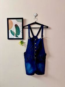 Cute Denim Dungaree Shorts