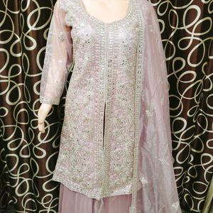 Elegant Lavender Kurta Set