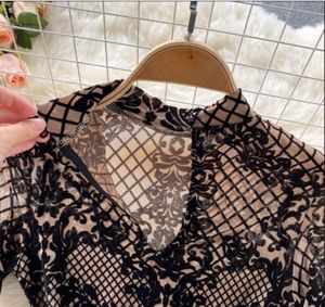 Elegant Black Lace Bodysuit