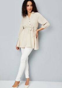 new Max Cream Color tunic Dress