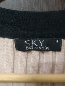 Striped Long Sleeve Top/Cardigan