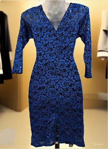 Pintrest Glitter Stunning Blue Lace Dress