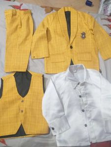 Boy's Yellow Party Suit