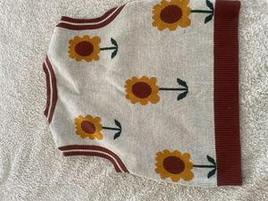 Sunflower Knit Vest