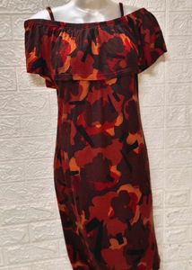 Dresses For Rs.99 Only/ Floral Orange Dress