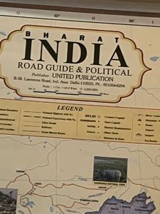 Brand New India Road And Political Map