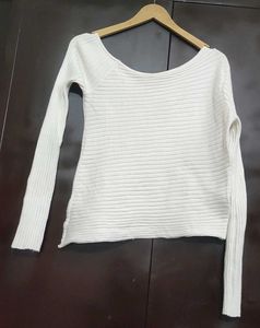 White Winter Top For Girl Or Woman 32 Bust