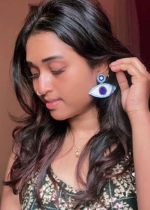 Evil Eye Designed Earrings