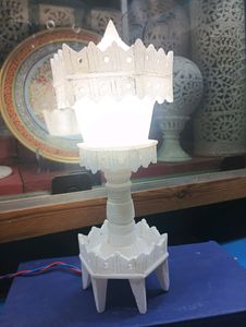 Marble Standing Lamp white Colour