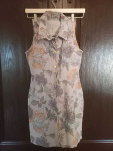 English Blue Floral Dress