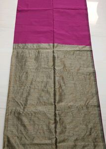 Soft Khadi Saree Pink