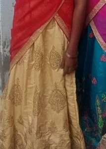 Red &amp; Gold Lehenga Choli